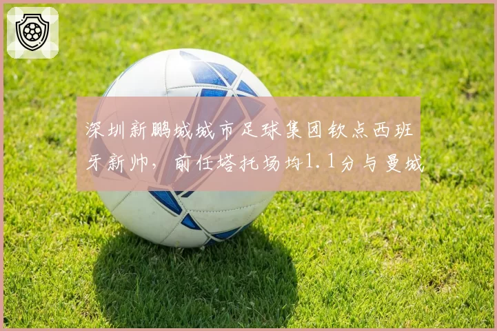 深圳新鹏城城市足球集团钦点西班牙新帅，前任塔托场均1.1分与曼城系青训理念难兼容